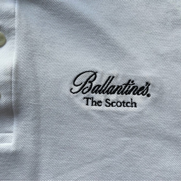 Nike Golf Dri-FIT men’s white Ballantine’s Scotch polo, size medium - Picture 3 of 9
